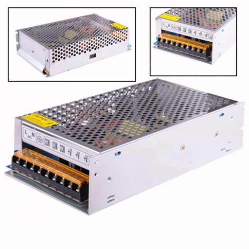 [AC6117] Fuente alimentación metálica 12V 20A 250W Basic. 4100250