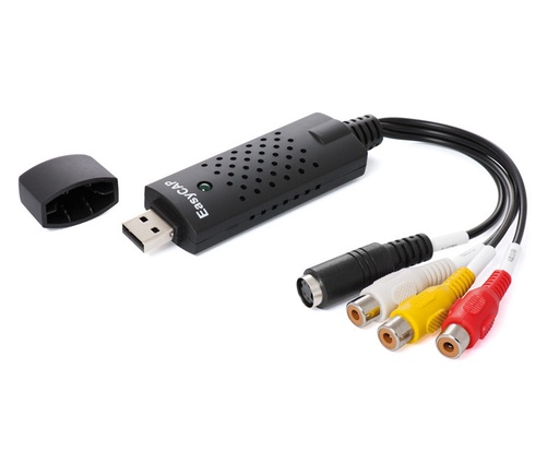 [ACTV082EMO] Capturadora de vídeo analógico (RCS/S-Video) a PC por USB. Mod. ACTV082