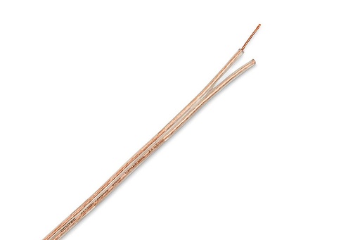 [CP01TSUR] Cable Altavoz PLANO Transparente 2x0,5 mm2. Mod. AL12050