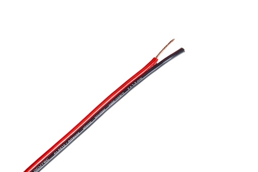 [AL2215DCU] Cable altavoz plano Rojo-Negro OFC 2 x 1,5 mm2. Mod. AL2215