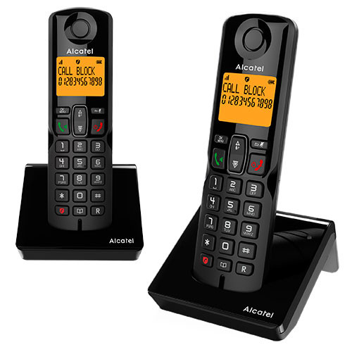 [ALCATELS280DUOFSK] Teléfono inalámbrico duo negro manos libres Alcatel. Mod. S280DUO