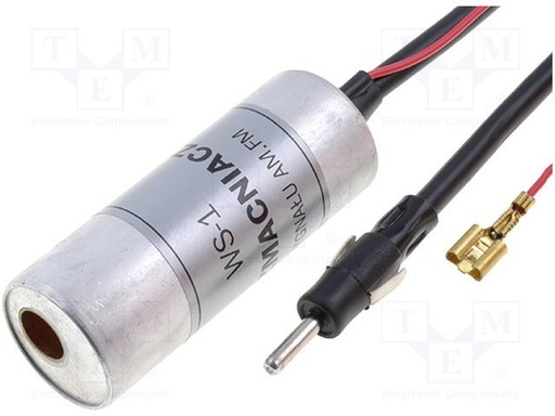 [ANTWS12TME] Amplificador de antena coche AM,FM 1,3m 12VCC. Mod. 650-503-002