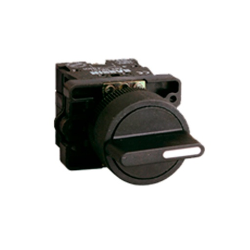 [3SA5BD21] Selector manija corta 2 posiciones 1 NO plástico Sassin. Mod. 3SA5-BD21