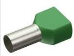 [TE6490CON5258] Puntera doble aislada 2x6.0mm2 verde. Mod. 2040182