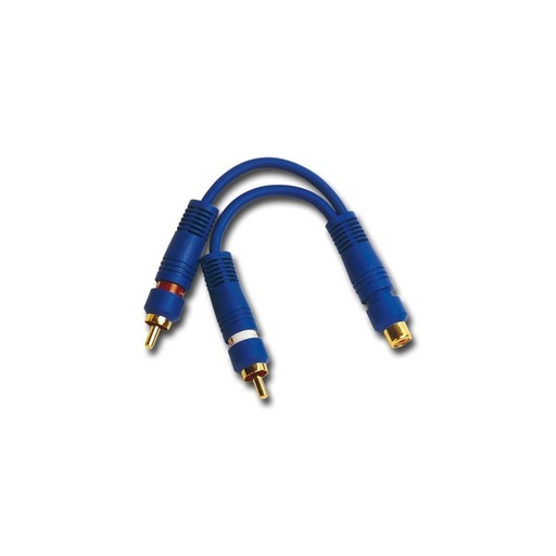 [AU4000022DIM] Conexión Y RCA hembra a doble RCA macho cable OFC 15 cm. Mod. 952-7324