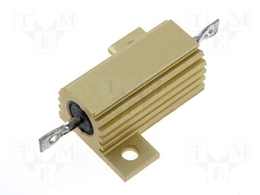 [HS256R8J] Resistor bobinado con radiador atornillado 6,8Ω 25W ±5%. Mod. AX25WR-6R8