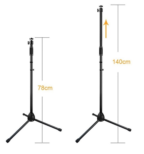 [B01N3XHM7R] Soporte tripode proyector portátil plegable 74-151CM con M6 Tornillo. Mod. B01N3XHM7R