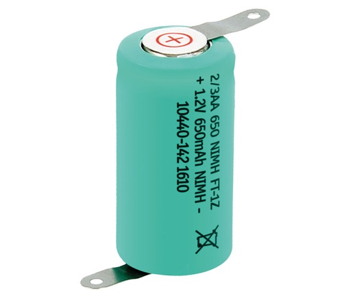 [BAT039ELM] Batería recargable 1/2AA, 2/3AA NI-MH. Mod. BAT039