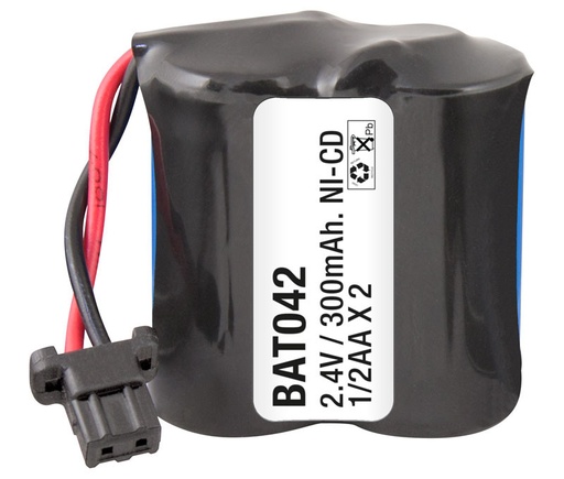 [BAT042ELM] Pack de baterías 2,4V/300mAh Ni-Cd. Mod. BAT042