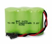 [BAT047NELM] Pack de Baterías 3,6V/400mAh NI-MH. Mod. BAT047N