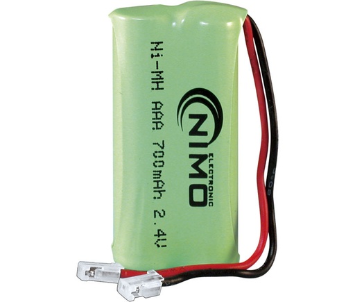 [BAT229ELM] Pack de baterías 2,4V/700mAh NI-MH