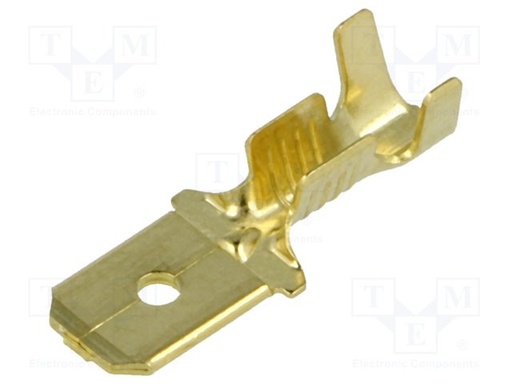 [BM01280TME] Terminal faston macho sin aislar 6.3mm 1 a 2.5mm2. Mod. 109006