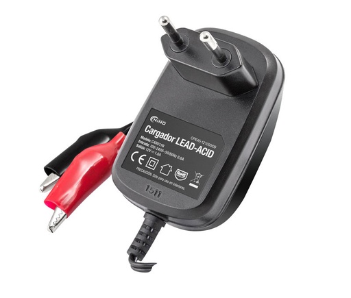 [CAR011ELM] Cargador Baterías de Plomo 12V/1000mA