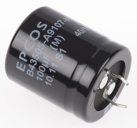 [CE100400PCE] Condensador electolítico snapin 100uF 400V