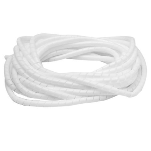 [CH9005VDR] Cinta espiral helicoidal 12 mm color natural. Organizador de cables. Venta por metro. Mod. CH-9005
