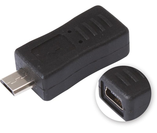 [CON517ELM] Adaptador mini USB hembra a micro USB macho