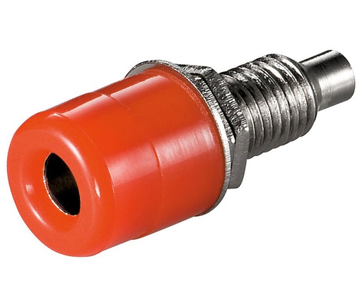 [CON681ELM] Hembrilla de panel aislada 4,0mm roja. Mod. 09070R