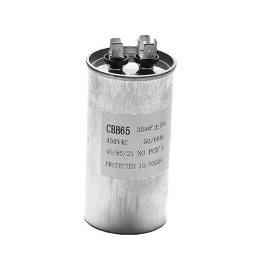 [12AG6035] Condensador arranque 35uF 450V metálico. Mod. COND354T