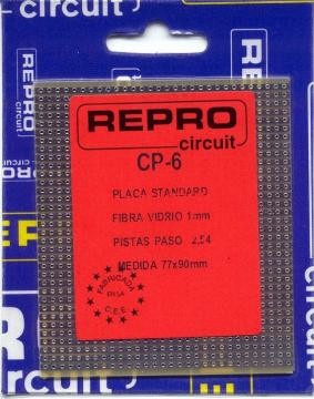 [CP6VDR] Placa fibra de vidrio pistas paso 2.54mm CP6