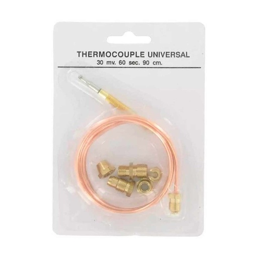 [44TC0008] Conjunto Termopar Gas Universal 600mm (5 Accesorios). Mod. CPAR0600