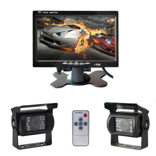[CR0029] Kit sistema de visión trasera camión o choche (2 cámaras). Mod. C-R0029