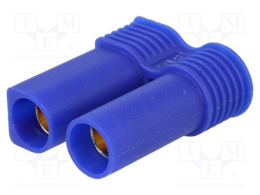 [EC5FTME] Conector alimentación DC hembra 2 pin azul 40A. Mod. EC5-F