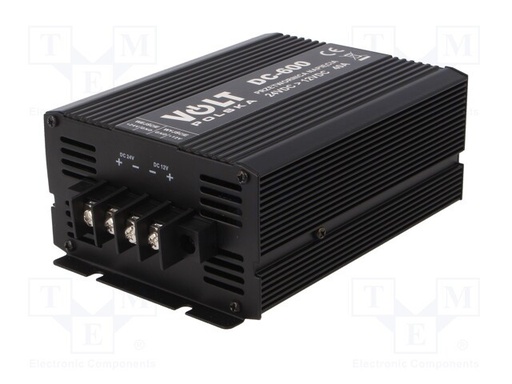 [DC6002412TME] Convertidor 24VDC a 12VDC 40A. Mod. DC60024-12