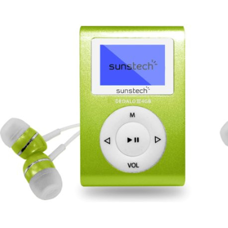 [DEDALOIII4GBGNASU] MP3 DEDALO FM 4GB VERDE SUNSTECH