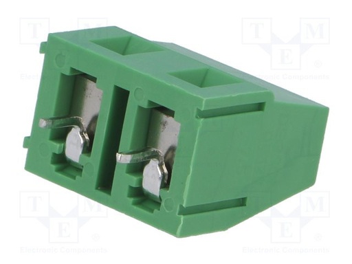 [DG1287502P14] Conector soldar 2 vías 7,5mm para PCB 2,5mm2. Mod. DG128-7.5-02P14