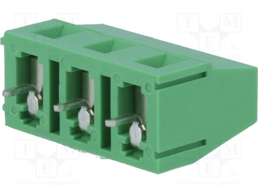 [DG1287503P14] Conector soldar 3 vías 7,5mm para PCB 2,5mm2. Mod. DG128-7.5-03P14