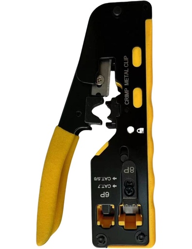 [HRVN151] Tenaza Crimpadora RJ45 cat.5-6-7 con corte. Mod. SME90