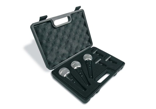 [DM44EQU] Maleta 3 micrófonos dinámicos MARK. Mod. DM44
