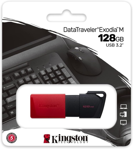 [DTXM128GBMEG] Pendrive USB 3.2 128GB Kingston Exodia. Mod. DTXM/128GB