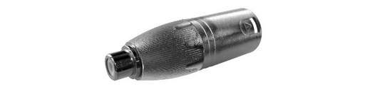 [EQ9071EME] Adaptador XLR Macho 3 Pins a RCA Hembra METALICO