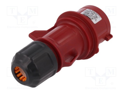 [FAM13303TME] Conector de alimentación AC trifásicos 3P+N+TT 32A enchufe IP44. Mod. FAM-13303