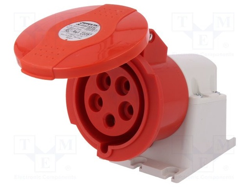 [FAM23397] Base superficie AC trifásicos 3P+N+TT 32A Famatel. Mod. FAM-23397