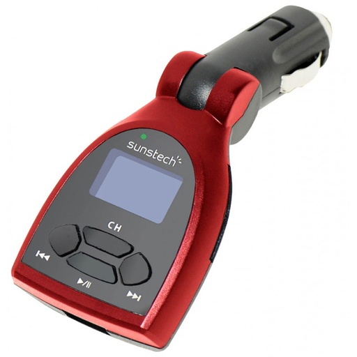 [FMT110RDASU] TRANSMISOR FM PARA COCHE USB SUNSTECH FMT110RD