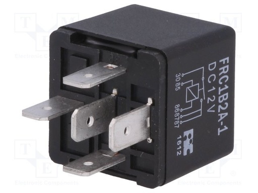 [FRC1B2A1DC12V] Relé electromagnético de coche SPST-NO 12VCC 40A. Mod. FRC1B2A-1-DC12V