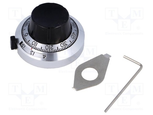 [GP3-6.36-46X25] Perilla de precisión con contador eje 6.35mm GP3-6.35-46X25