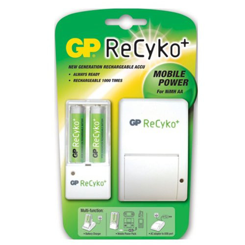[GPAR07GS210BUCGDP] Cargador GP Mobile Power Recyko GPAR07 más 2xAA
