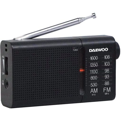[DW1119] Radio portátil con altavoz negro Daewoo. Mod. DW1119