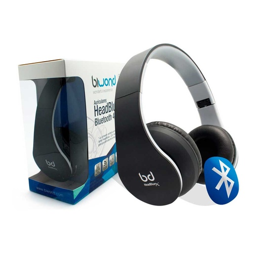 [HEADBLUEXN] Auricular Bluetooth 4.0 negro Biwond. Mod. HeadBluexN