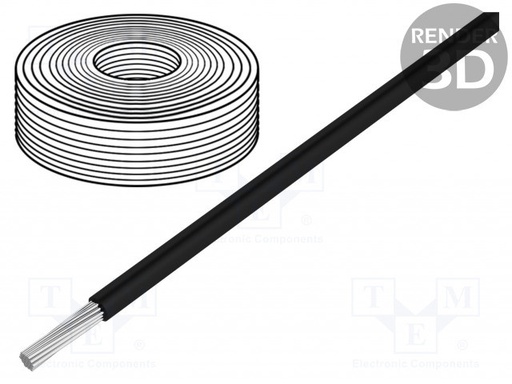 [HEAT180SIF25BK] Cable silicona 2.5mm2 negro -50÷180°C 500V. Mod. HEAT180SIF25BK
