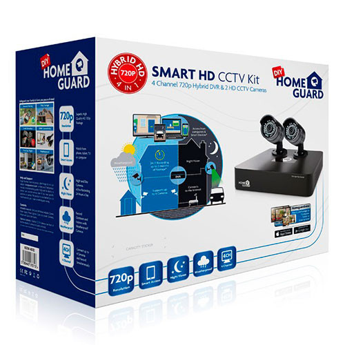 [HGDVK467021TB] Kit CCTV cableado HD 2 cámaras + disco duro 1TB. Mod. HGDVK467021TB