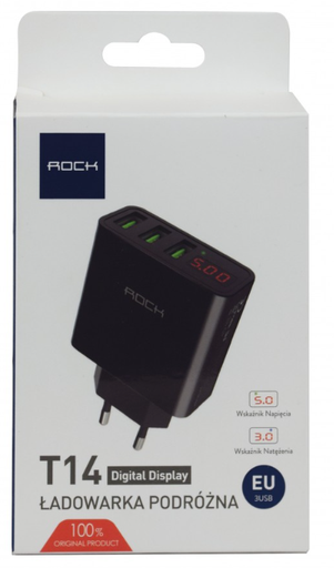 [HKLUSB32CAL] Cargador USB x3 c/ pantalla 3.0A Karma. Mod. HKL T14