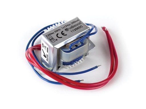 [112002CVEL] Transformador chasis abierto 2.4VA 12V 0.2A. Mod. 112002C