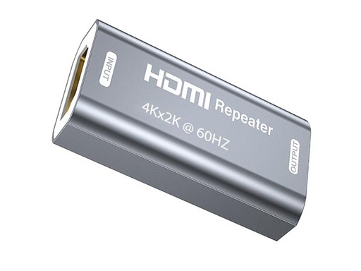 [HQM407CVEL] Amplificador repetidor HDMI 4K 40 metros hembra - hembra. Mod. HQM407C