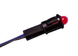 [ILC7012RARI] PILOTO LED C/CABLE INTERMITENTE 12V CC ROJO
