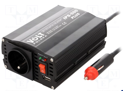 [IPS500PLUS12VTME] Inversor 350W 12VDC a 230VAC Volt onda modificada. Mod. IPS500PLUS/12V
