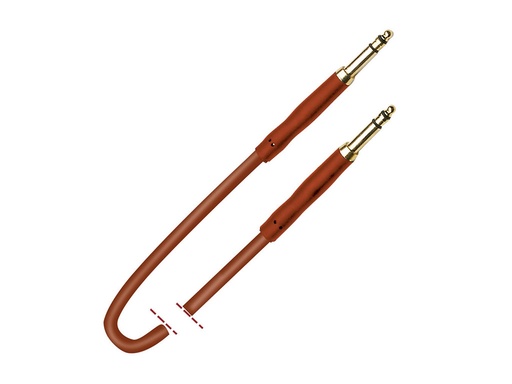 [K12EQU] Cable de audio conectores Bantam TRS 0.4 metros MARK. Mod. K12